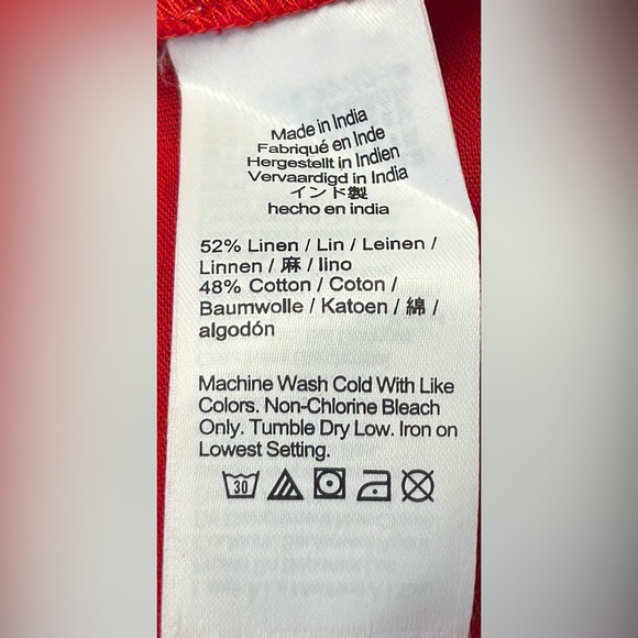 NEW Madewell Red Textured V-Neck Valentine’s Day Midi Dress with Pockets, Medium - Picture 13 of 15